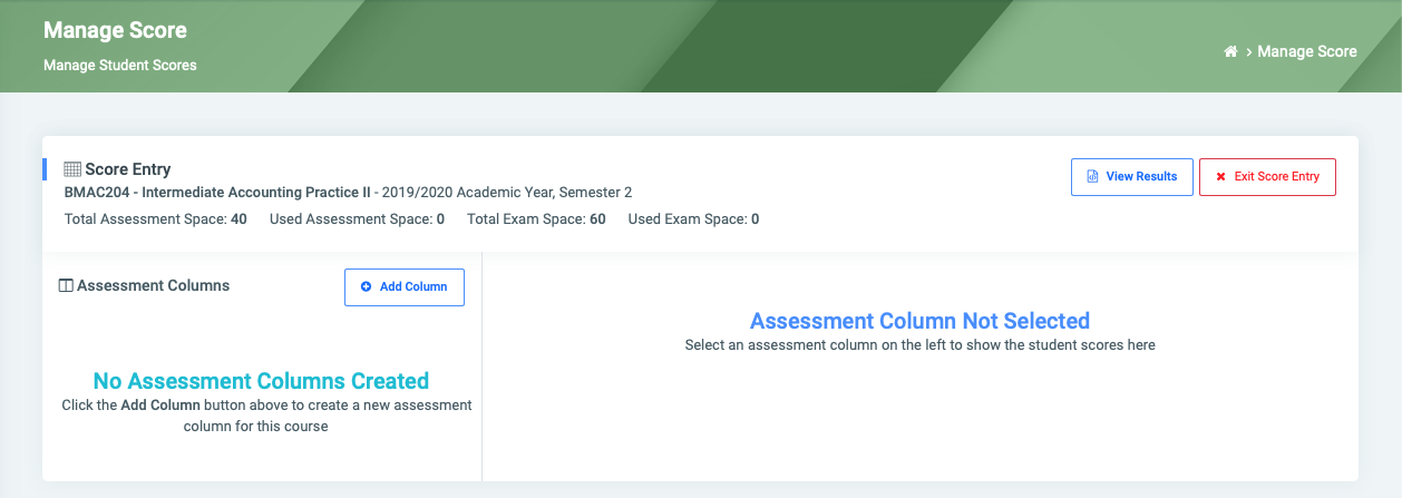 Score Processing – OSIS