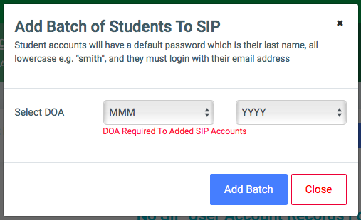 Manage SIP Users – OSIS